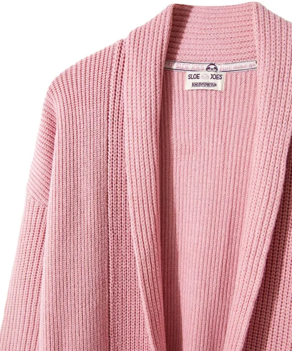 New Joe Browns Sloe Joes Cosy Knitted Cardigan Pink