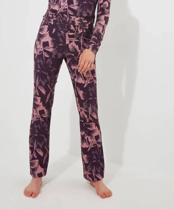 Cheap Joe Browns Sloe Joes Floral Flared Trouser Purple