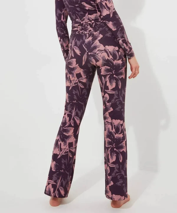Cheap Joe Browns Sloe Joes Floral Flared Trouser Purple