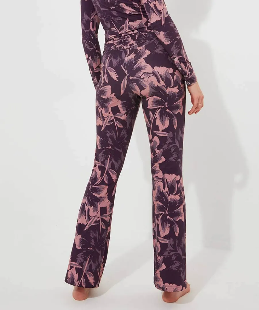 sloe_joes_floral_flared_t_3.webp Cheap Joe Browns Sloe Joes Floral Flared Trouser Purple
