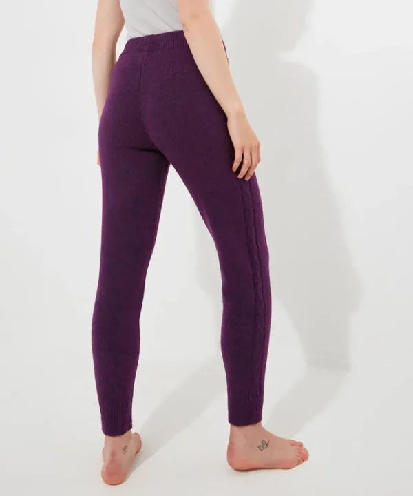 Best Sale Joe Browns Sloe Joes Knitted Cable Joggers Purple