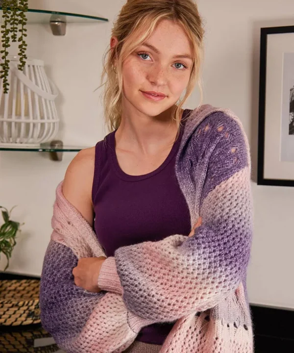Clearance Joe Browns Sloe Joes Ombre Cosy Longline Cardigan Multi