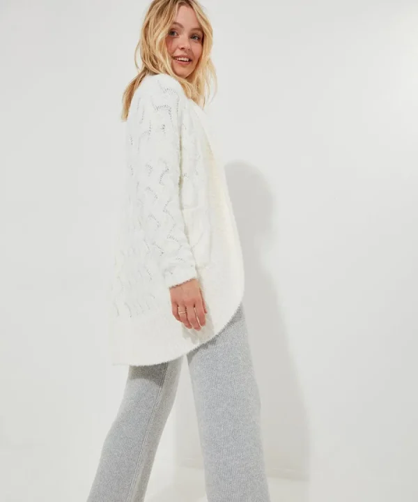 Best Sale Joe Browns Sloe Joes Soft Slouchy Cardigan White