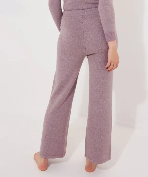 Cheap Joe Browns Sloe Joes Wide Leg Knitted Trousers Purple
