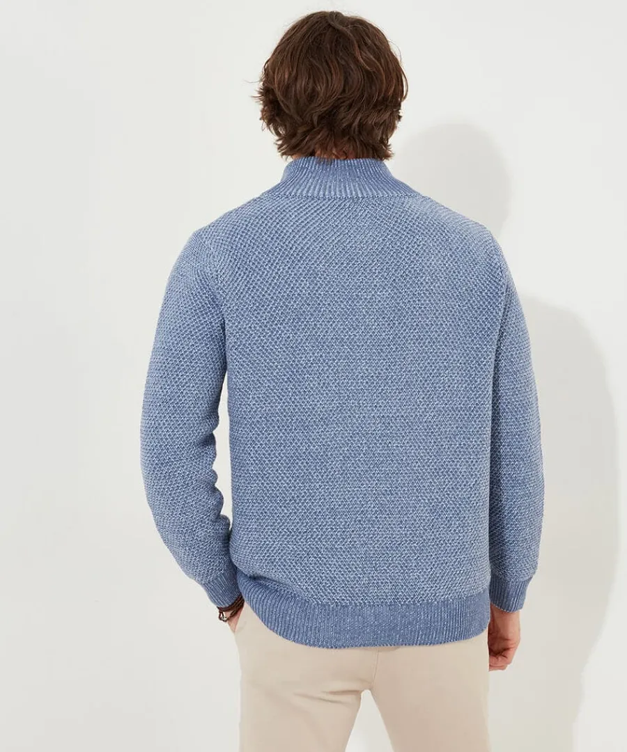 smarten_up_funnel_knit_2.webp Outlet Joe Browns Smarten Up Funnel Knit Pale Blue