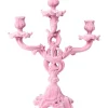 Online Joe Browns Soft Flock Ornate Candle Holder Pink