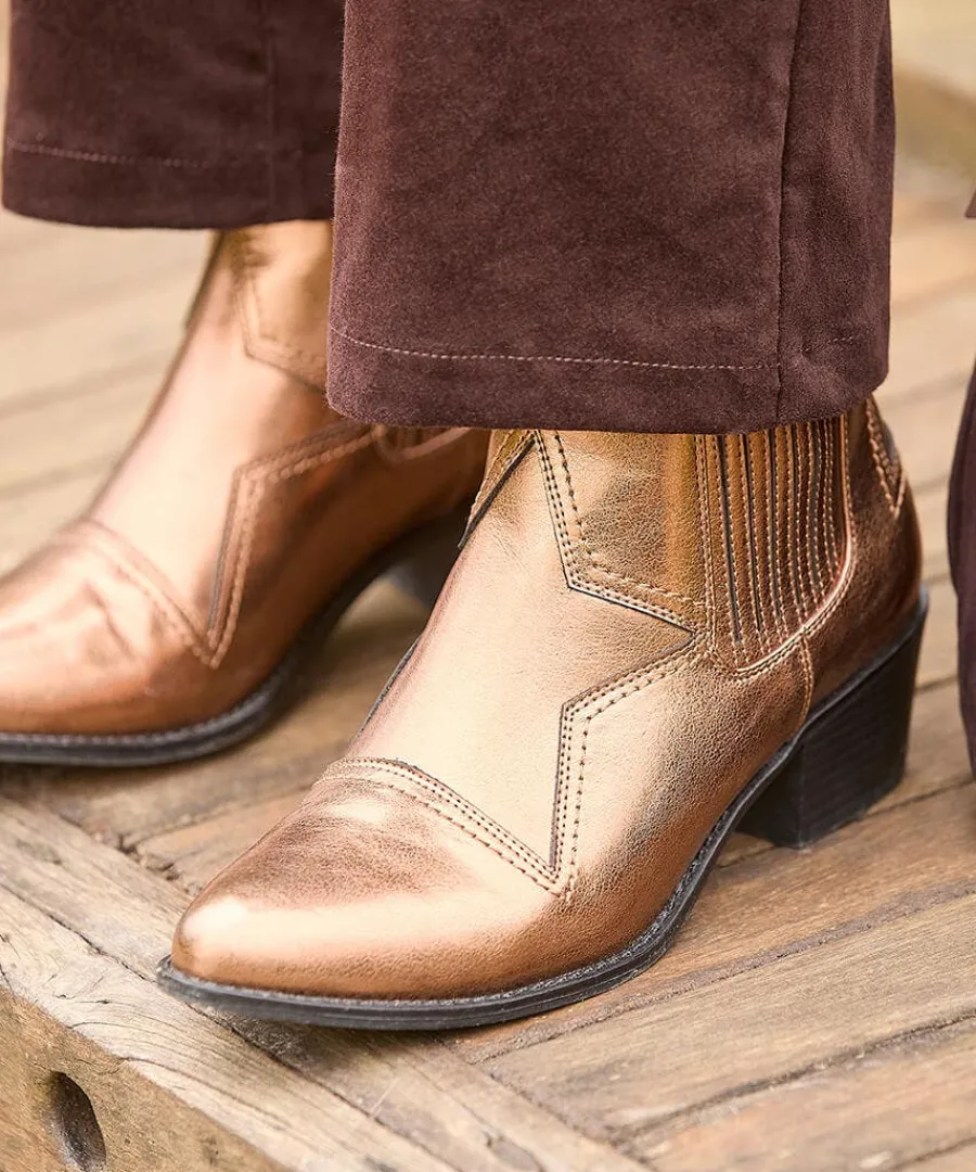 star_gazer_western_boots_6.webp Hot Joe Browns Star Gazer Western Boots Bronze