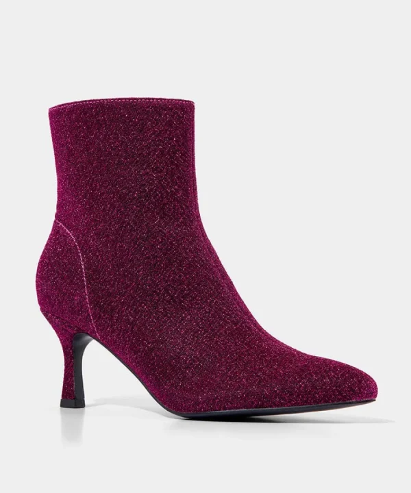 New Joe Browns Stardom Shimmer Ankle Boots Pink