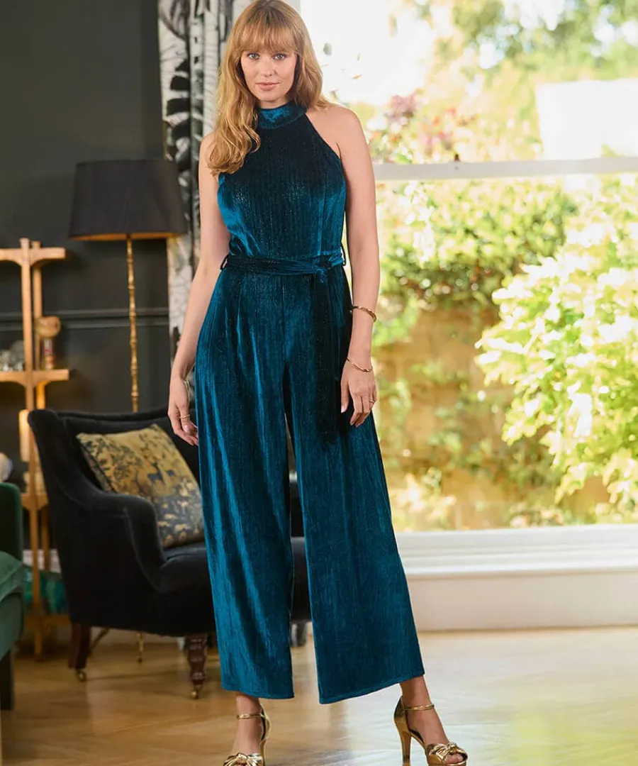 statement_velour_jumpsuit_5.webp Fashion Joe Browns Statement Velour Jumpsuit Teal