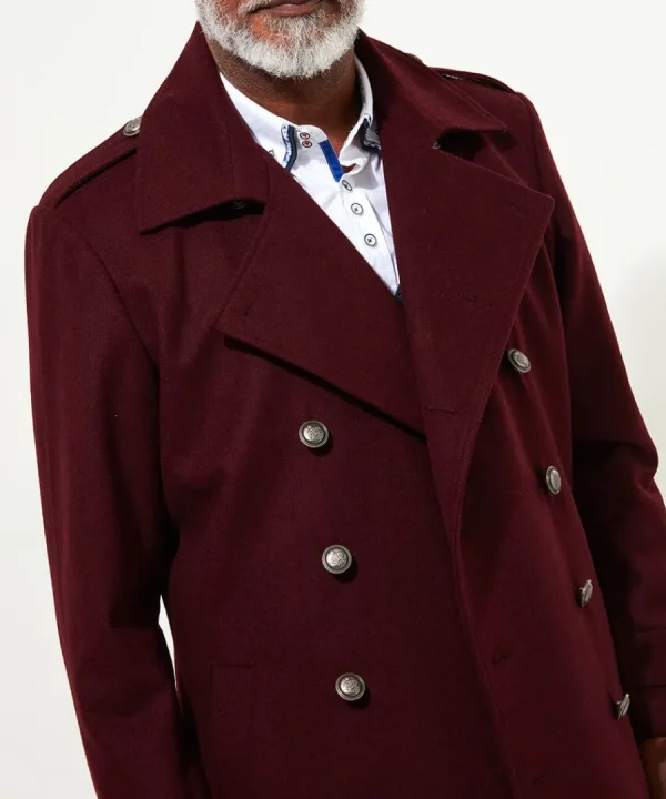 New Joe Browns Step Out Military Coat Berry