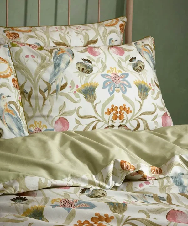 Shop Joe Browns Song Bird 100% Cotton Sateen Duvet Set Stone