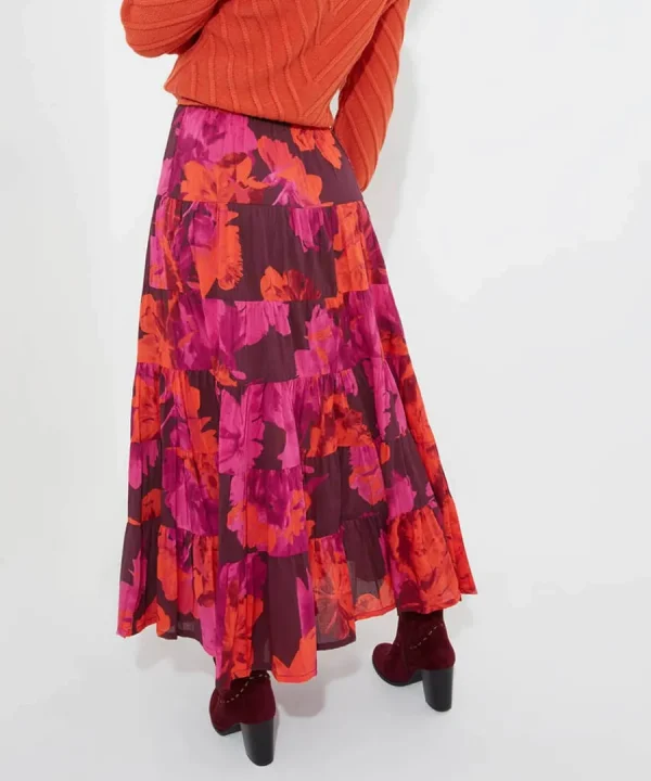 Online Joe Browns Stunning Florals Skirt Pink