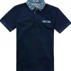 Hot Joe Browns Superb Smart Polo Shirt Blue / Brown