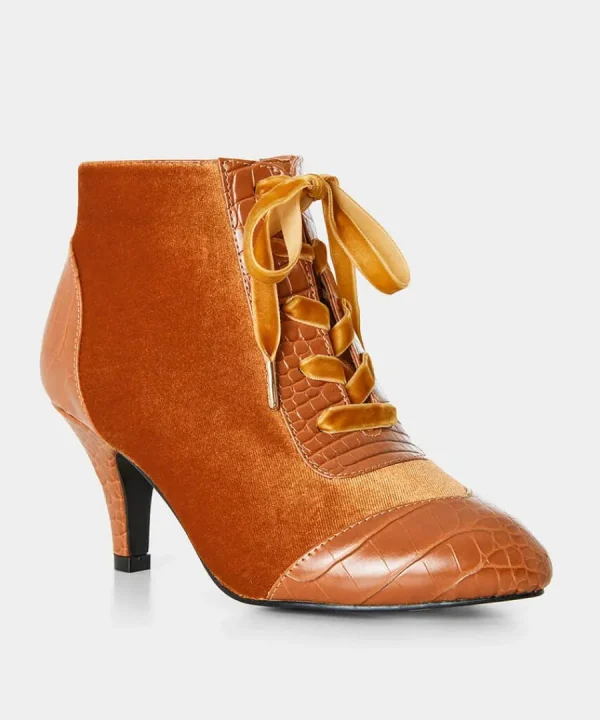 Best Sale Joe Browns Sweet Song Velvet Bootees Caramel