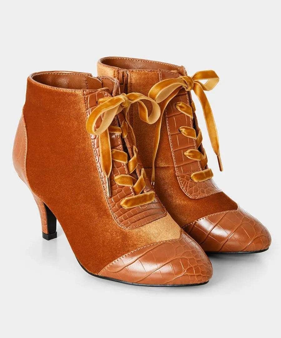 sweet_song_velvet_bootees_3.webp Best Sale Joe Browns Sweet Song Velvet Bootees Caramel