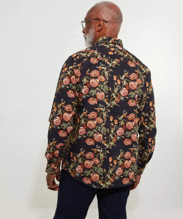 Cheap Joe Browns Tapestry Floral Shirt Black