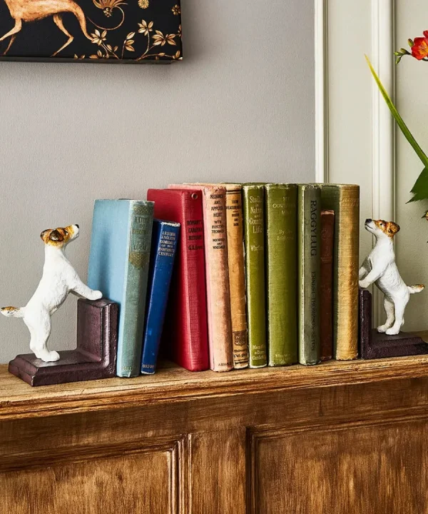Outlet Joe Browns Terrific Terrier Pair Of Cast Iron Antique Bookends Brown