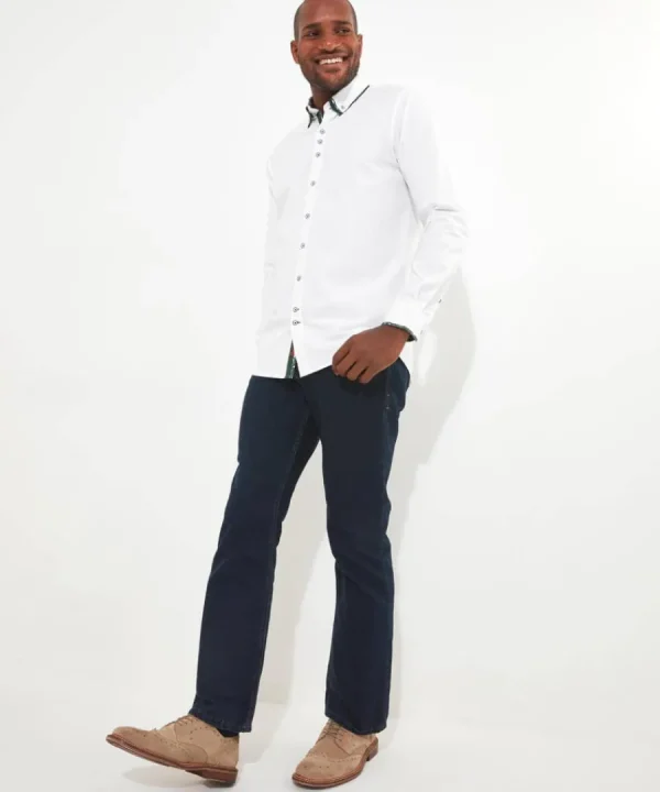 Outlet Joe Browns Terrific Triple Collar Shirt White