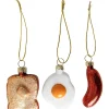 Fashion Joe Browns The Big Breakfast Set Christmas Ornaments Brown