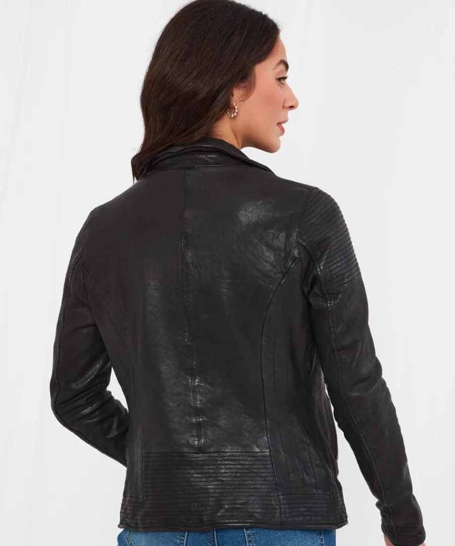 the_forever_black_leather_2.webp Flash Sale Joe Browns The Forever Leather Jacket Black