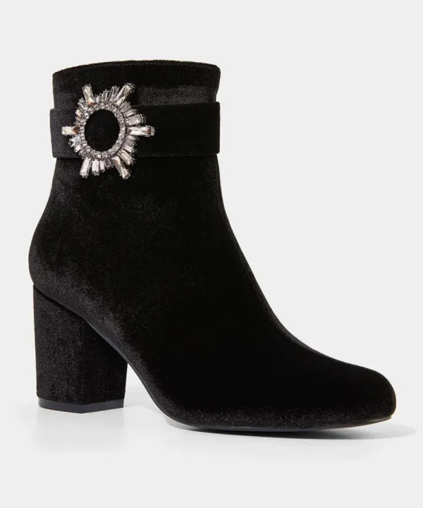 Best Sale Joe Browns The Night Is Yours Velvet Boots Black
