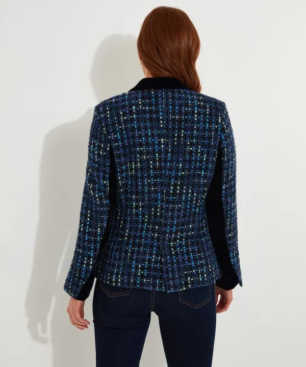 Cheap Joe Browns Tiah Tweed Jacket Blue