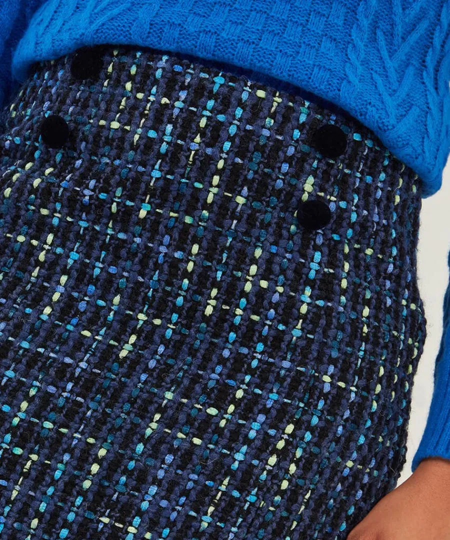 tiah_tweed_skirt_3.webp Flash Sale Joe Browns Tiah Tweed Skirt Blue