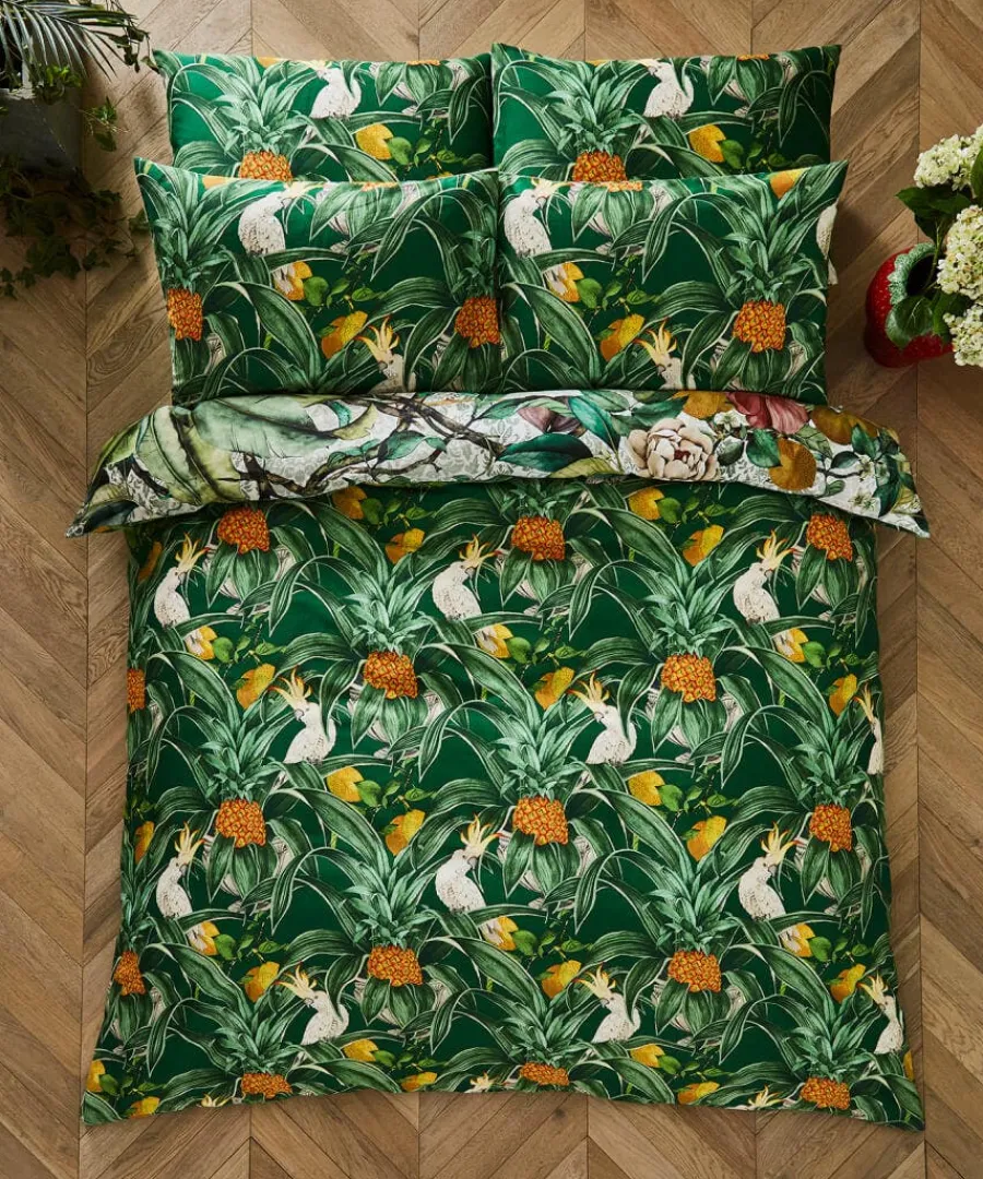 totally_tropical_reversib_0.webp Cheap Joe Browns Totally Tropical Reversible Duvet Set Green