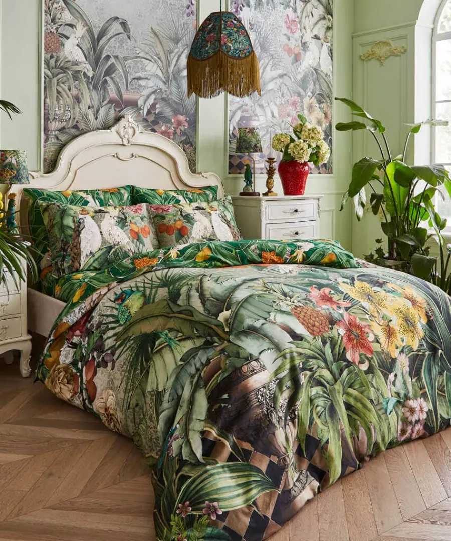totally_tropical_reversib_1.webp Cheap Joe Browns Totally Tropical Reversible Duvet Set Green