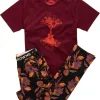 Cheap Joe Browns Tree Of Life Pj's Burgundy