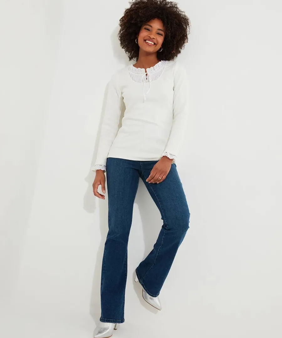 trixie_collar_detail_top_1.webp Cheap Joe Browns Trixie Collar Detail Top Cream / Blue