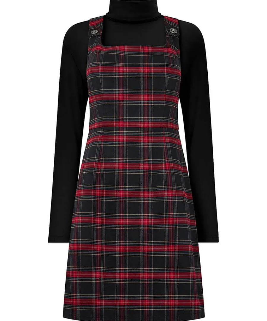 trudy_check_pinafore_0.webp Clearance Joe Browns Trudy Check Pinafore Red