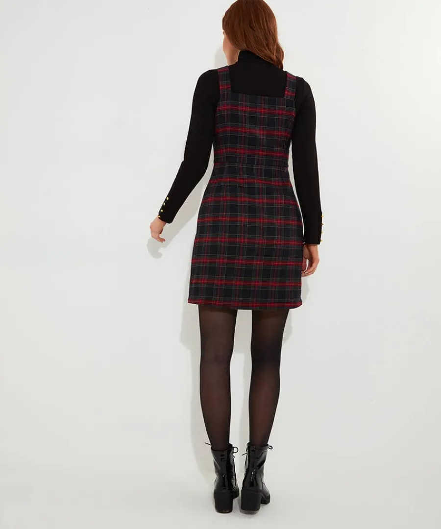 trudy_check_pinafore_3.webp Clearance Joe Browns Trudy Check Pinafore Red