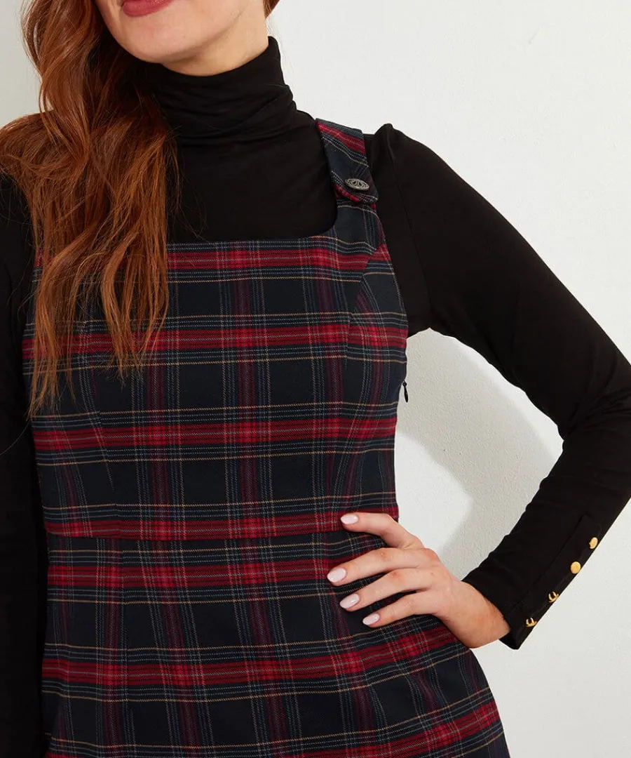 trudy_check_pinafore_4.webp Clearance Joe Browns Trudy Check Pinafore Red
