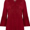 Best Sale Joe Browns Truly Remarkable Embroidered Blouse Berry