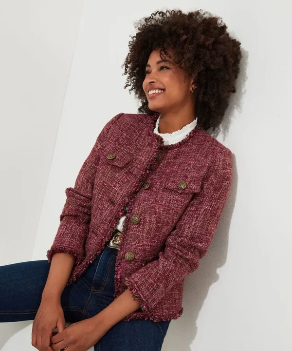 Discount Joe Browns Truly Tweed Jacket Berry