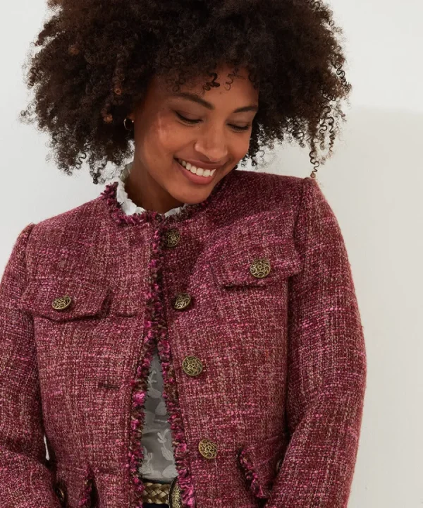 Discount Joe Browns Truly Tweed Jacket Berry