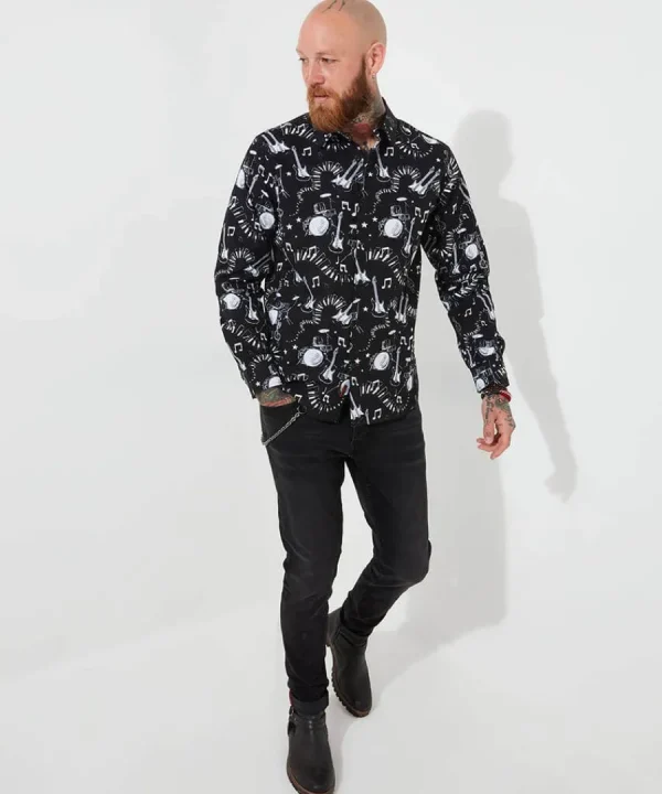 Fashion Joe Browns Tune Time Shirt Black