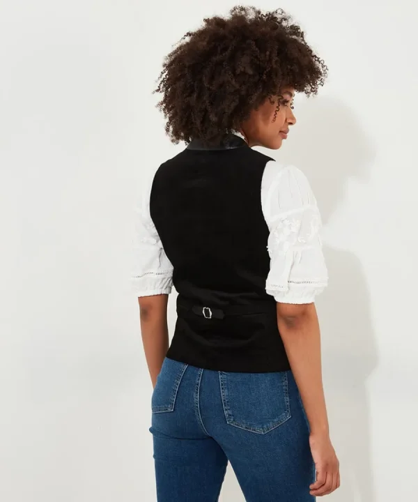 Online Joe Browns Ultimate Velvet Waistcoat Black