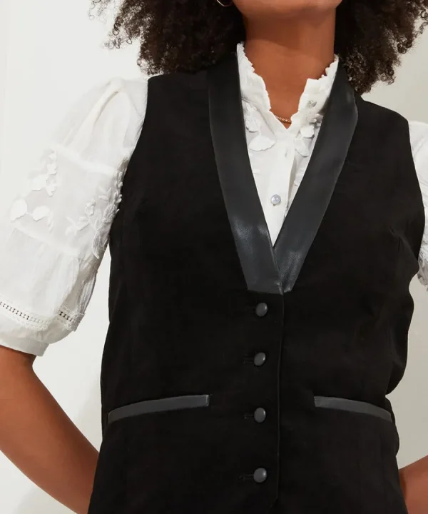 Online Joe Browns Ultimate Velvet Waistcoat Black