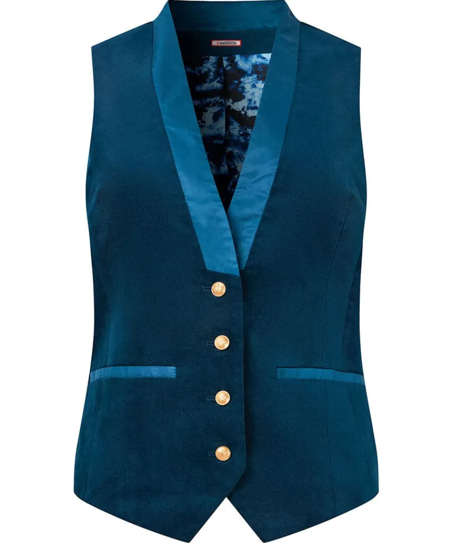 ultimate_teal_velvet_wais_0.webp Best Joe Browns Ultimate Velvet Waistcoat Teal