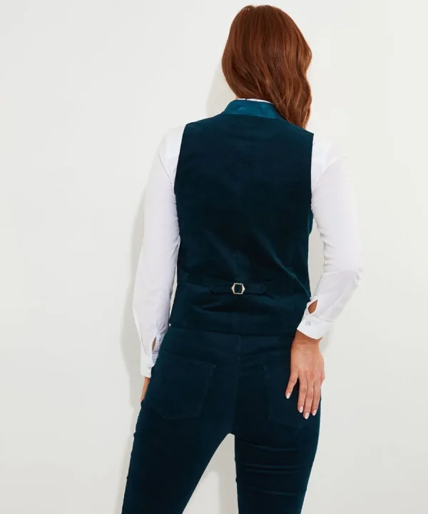 Best Joe Browns Ultimate Velvet Waistcoat Teal