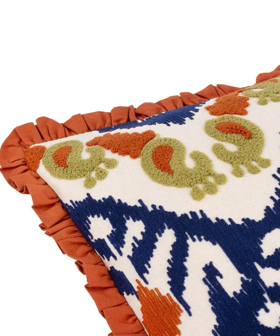 unbound_wanderer_frill_cu_2.webp Clearance Joe Browns Unbound Wanderer Frill Cushion Amber