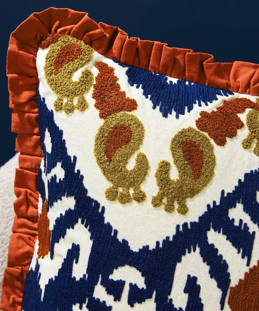 unbound_wanderer_frill_cu_4.webp Clearance Joe Browns Unbound Wanderer Frill Cushion Amber