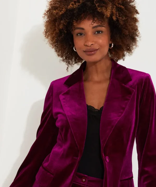 Outlet Joe Browns Valencia Velour Jacket Pink