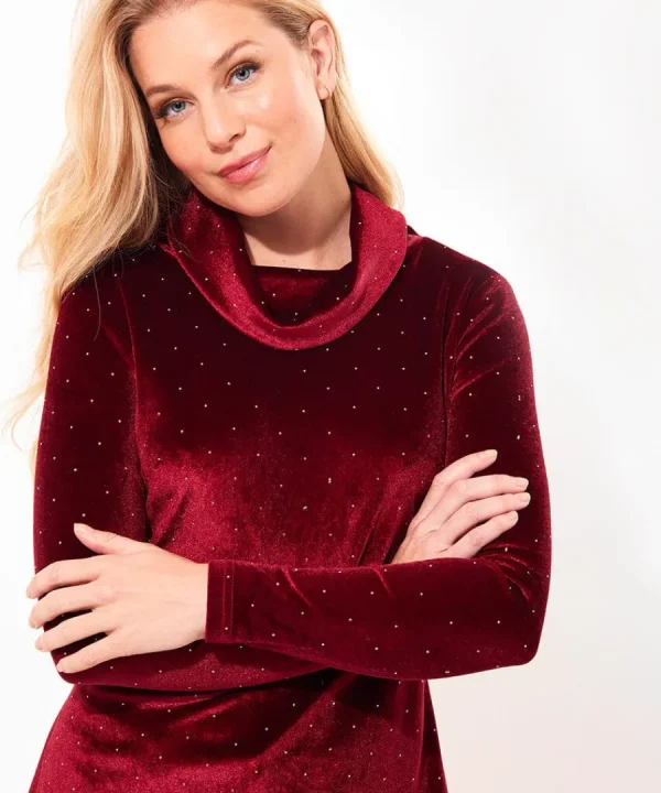 Clearance Joe Browns Very Velour Tunic Berry
