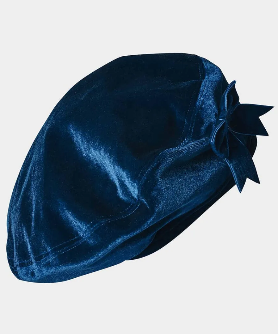 vintage_luxe_velvet_beret_1.webp Online Joe Browns Vintage Luxe Velvet Beret Dark Teal