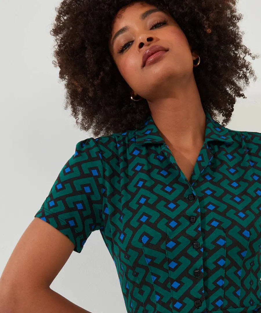 vintage_vibes_jersey_dres_3.webp Cheap Joe Browns Vintage Vibes Jersey Dress Green