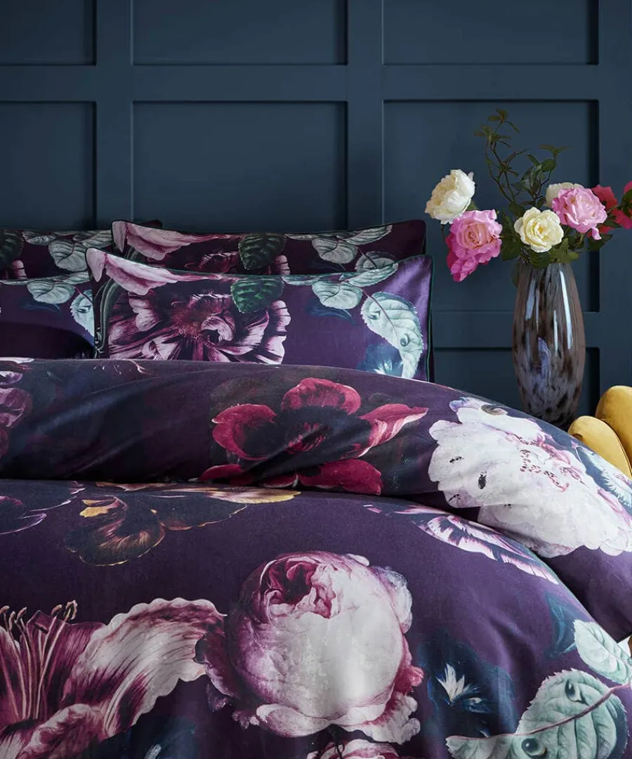 violet_bloom__cotton_duve_0.webp Clearance Joe Browns Violet Bloom 100% Cotton Duvet Set Purple