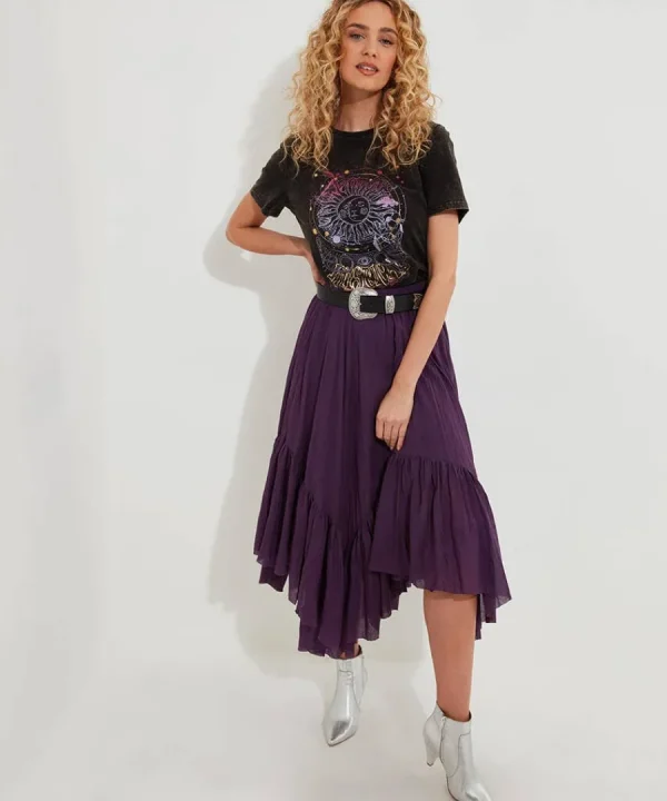 New Joe Browns Wild And Free Layered Skirt Purple